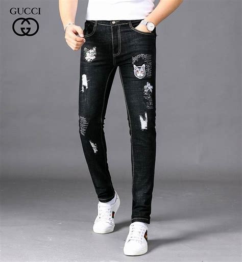 luxury gucci mens jeans pants|Gucci jeans for men cheap.